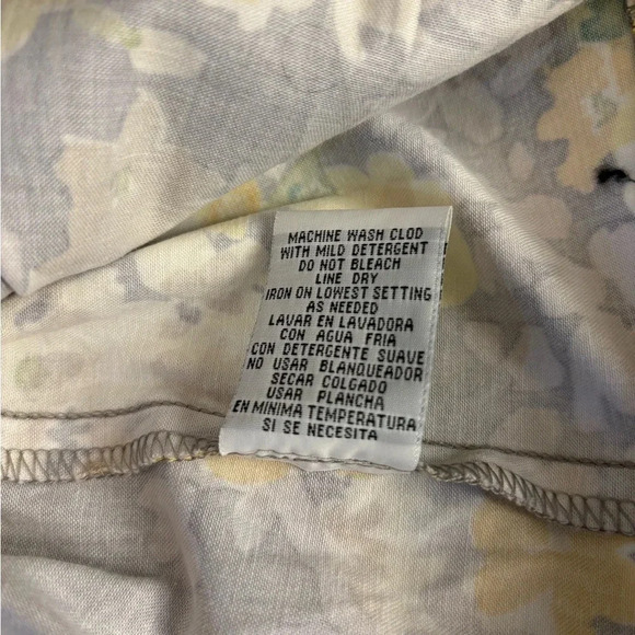 R&K Dress Size 14 1950’s / 1960’s Style Pleated Yellow and Grey Floral Dress. - Picture 11 of 11